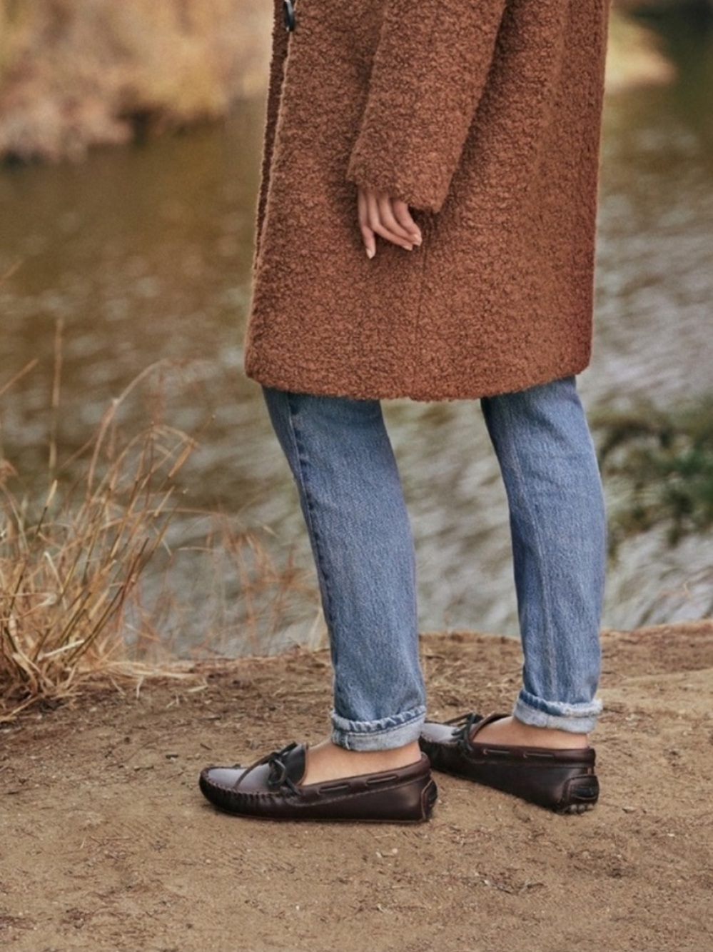 Minnetonka leather classic driver loafers 9.5